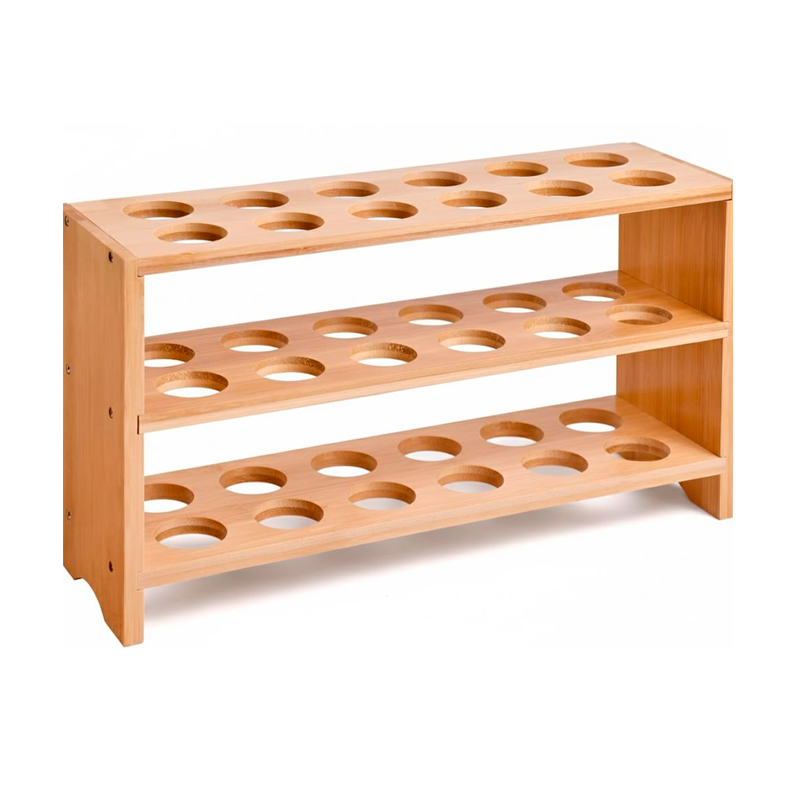 Organizador de Almacenamiento de Huevos 3 Niveles Contenedor de Bambu para Encimera