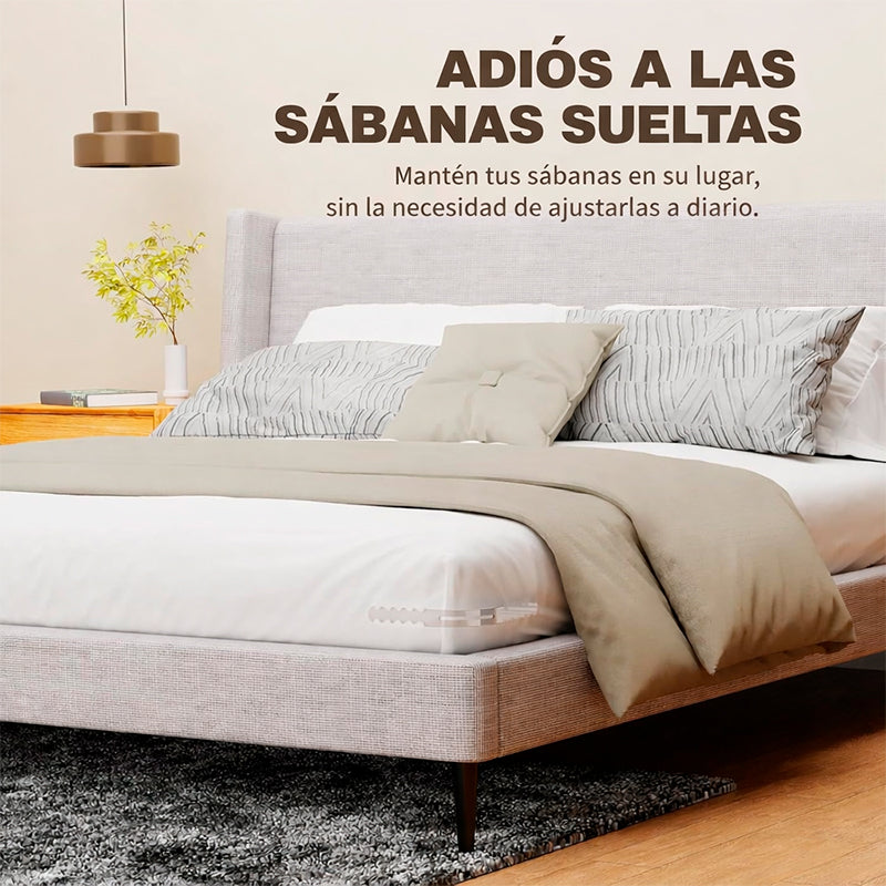 4pcs Clips Sujetadores De Sábanas Soportes De Esquinas
