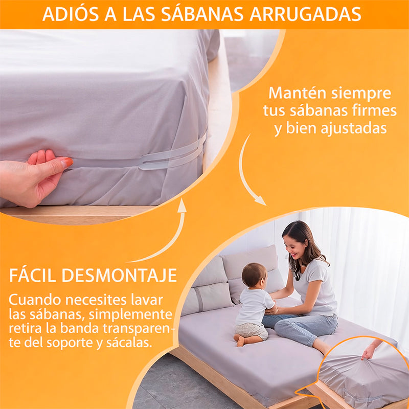 4pcs Clips Sujetadores De Sábanas Soportes De Esquinas