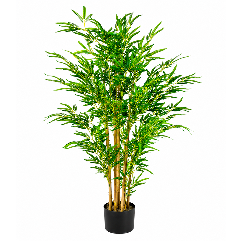 Planta Artificial De Bambú 120cm Arbusto Real De Decoracion