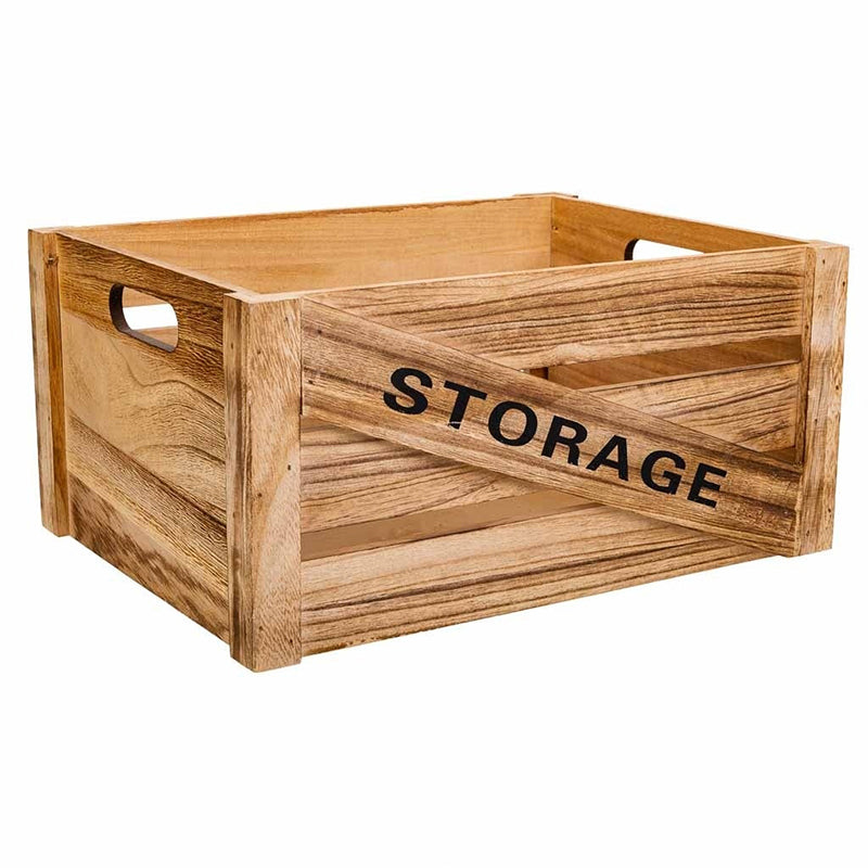 Set 4 Canastos Rusticos De Madera Organizadores Decorativos