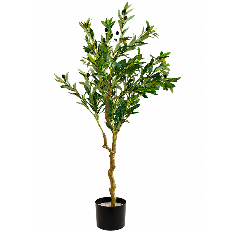 Planta Artificial Olivo 125cm Arbusto Realista Decorativo