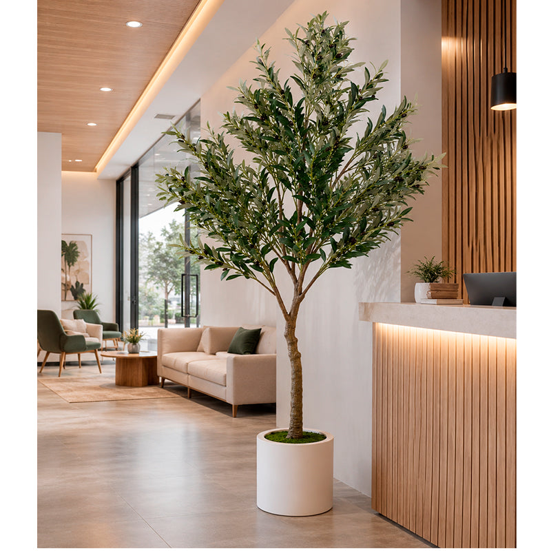 Planta Artificial Olivo 2,5mts Arbusto Realista Decorativo