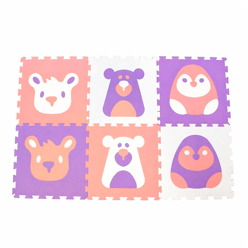 Pack De 6 Alfombras Goma Eva Piso Puzzle Antigolpes 60x60cm