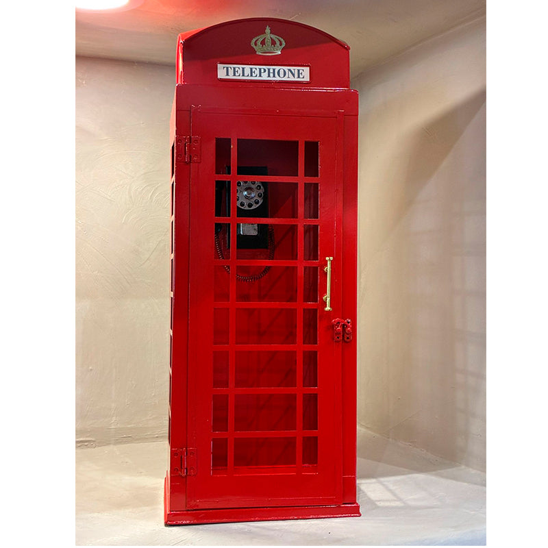 Figura Decorativa Cabina Telefonica D Londres Hierro Fundido 50cm