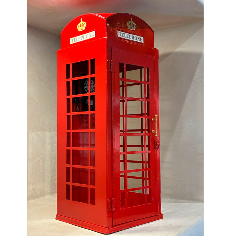 Figura Decorativa Cabina Telefonica D Londres Hierro Fundido 50cm
