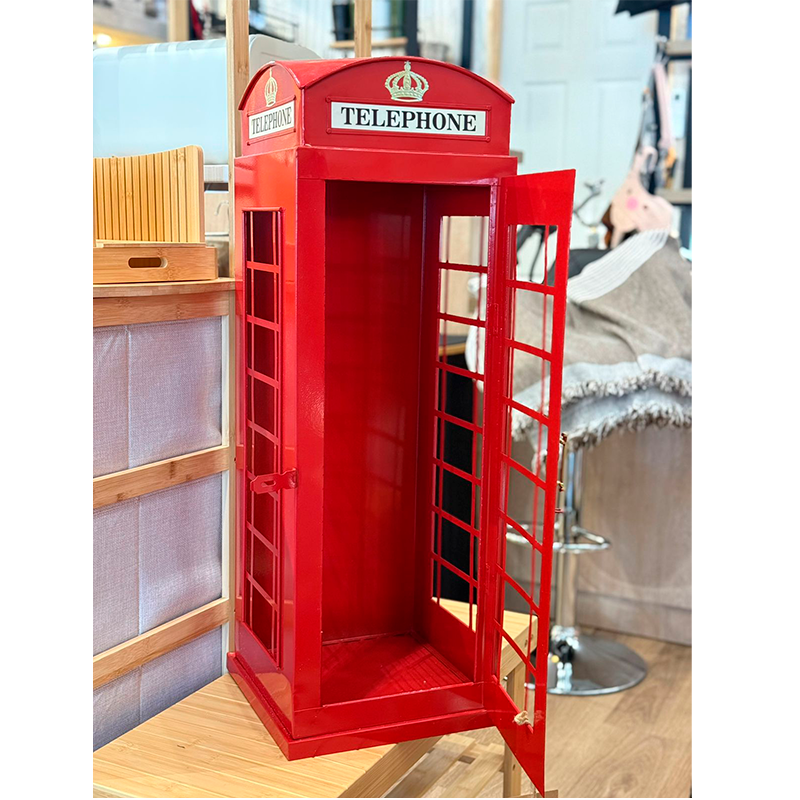 Figura Decorativa Cabina Telefonica D Londres Hierro Fundido