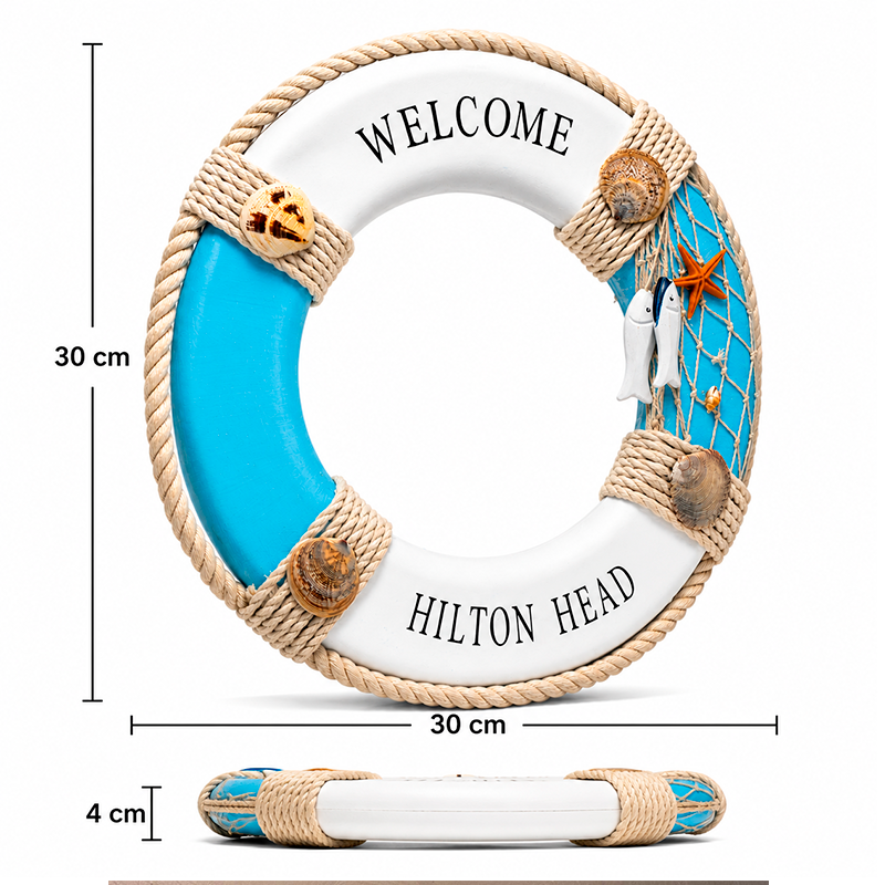 Cartel Nautico Bienvenida Para Colgar En La Puerta Entrada