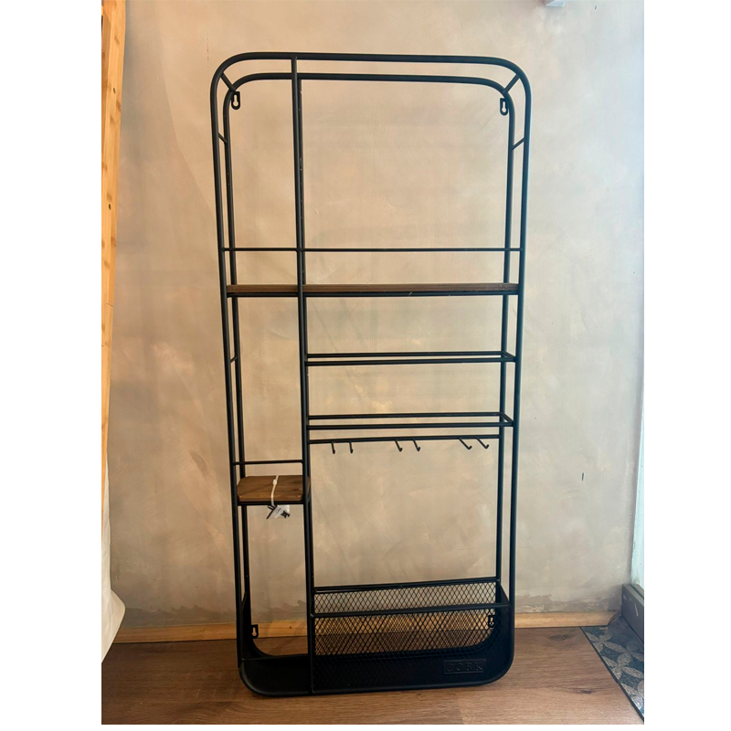 Rack de Almacenamiento de Vino Estante Flotante Soporte para Botellas de Vino y Copas