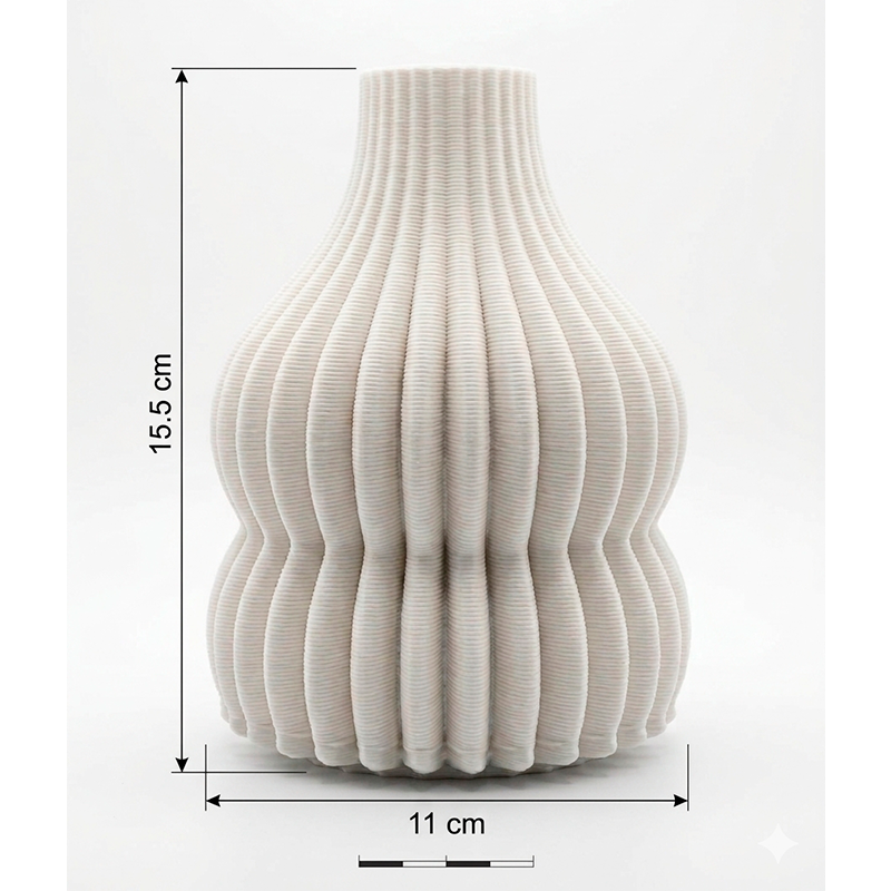 Jarron De Ceramica Para Decoracion Florero Texturizado 1222