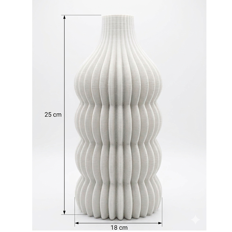 Jarron De Ceramica Para Decoracion Florero Texturizado 1223
