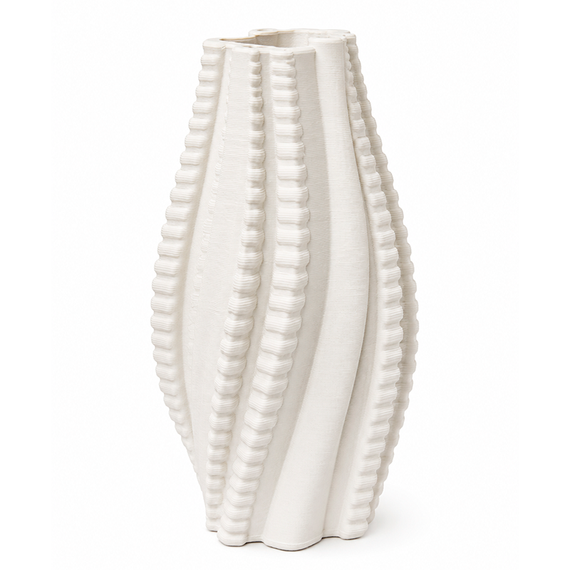 Jarron De Ceramica Para Decoracion Florero Texturizado 1225