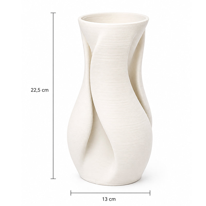 Jarron De Ceramica Para Decoracion Florero Texturizado 1226
