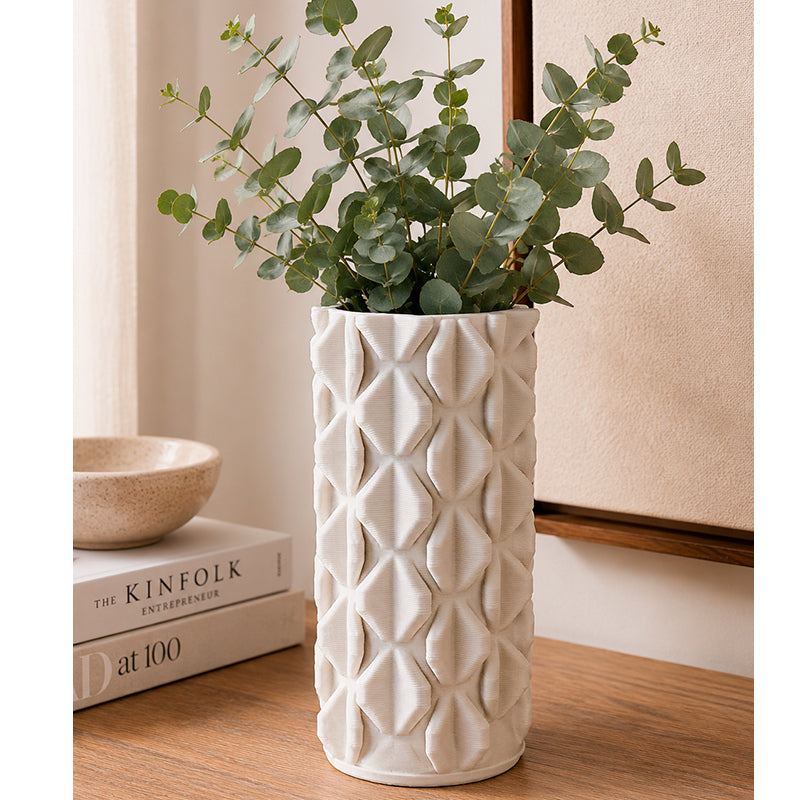 Jarron De Ceramica Para Decoracion Florero Texturizado 1227