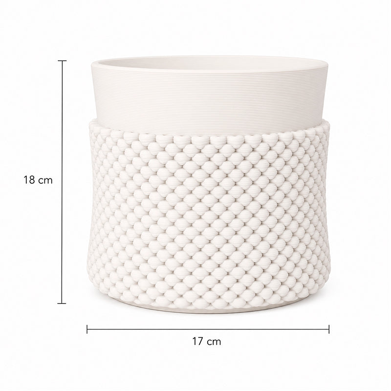 Jarron De Ceramica Para Decoracion Florero Texturizado 1228
