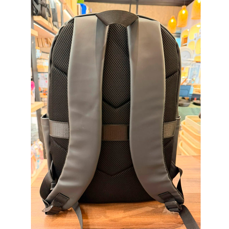 Mochila de Hombro Multifuncional Unisex Bolso Impermeable Color Negro