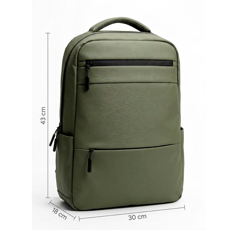 Mochila Para Laptop Multifuncional Unisex Bolso Impermeable Color Verde