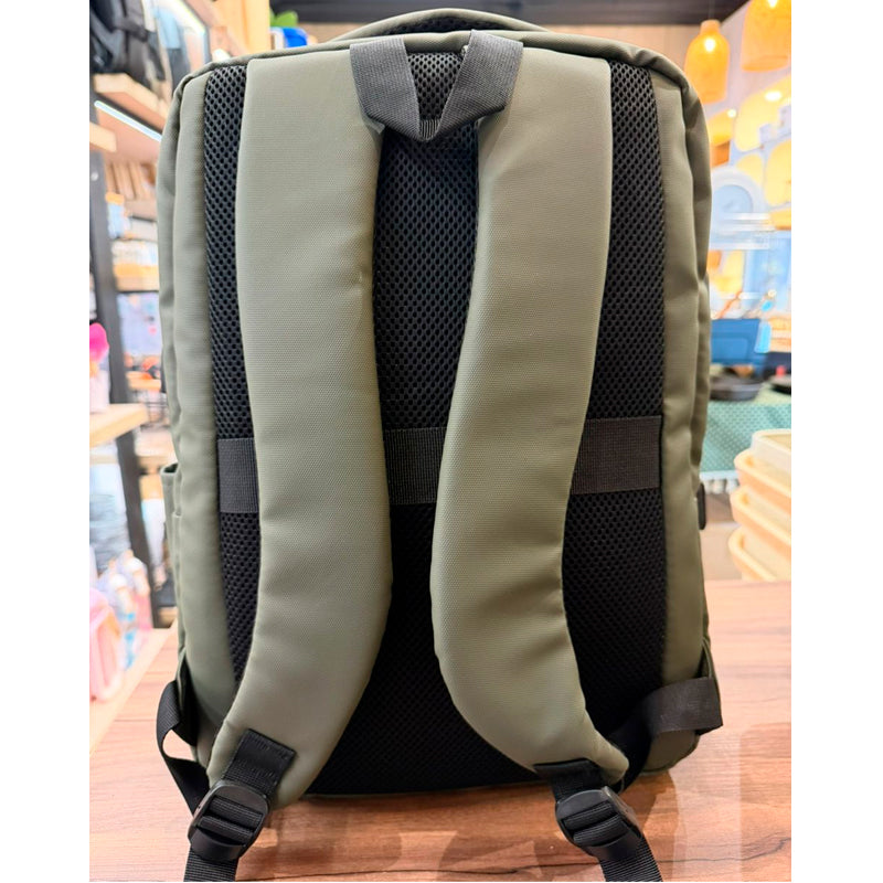 Mochila Para Laptop Multifuncional Unisex Bolso Impermeable Color Verde