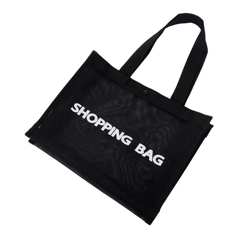 Bolsa de Compras Grande de Malla con Asa Bolsa de Comestibles Reutilizable