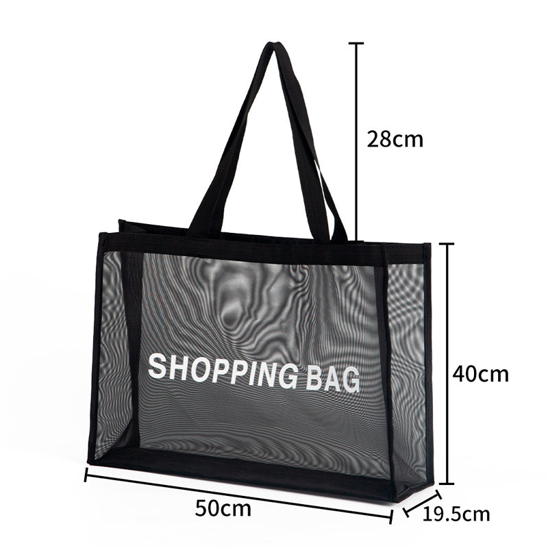 Bolsa de Compras Grande de Malla con Asa Bolsa de Comestibles Reutilizable