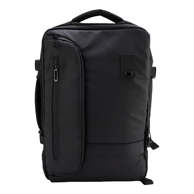 Mochila de Espalda Multifuncional Unisex Bolso Impermeable Color Negro