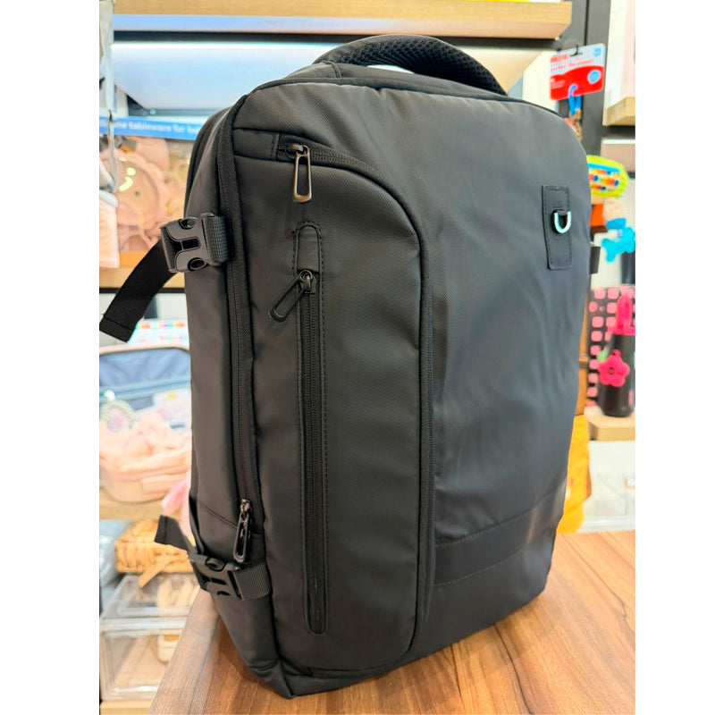 Mochila de Espalda Multifuncional Unisex Bolso Impermeable Color Negro