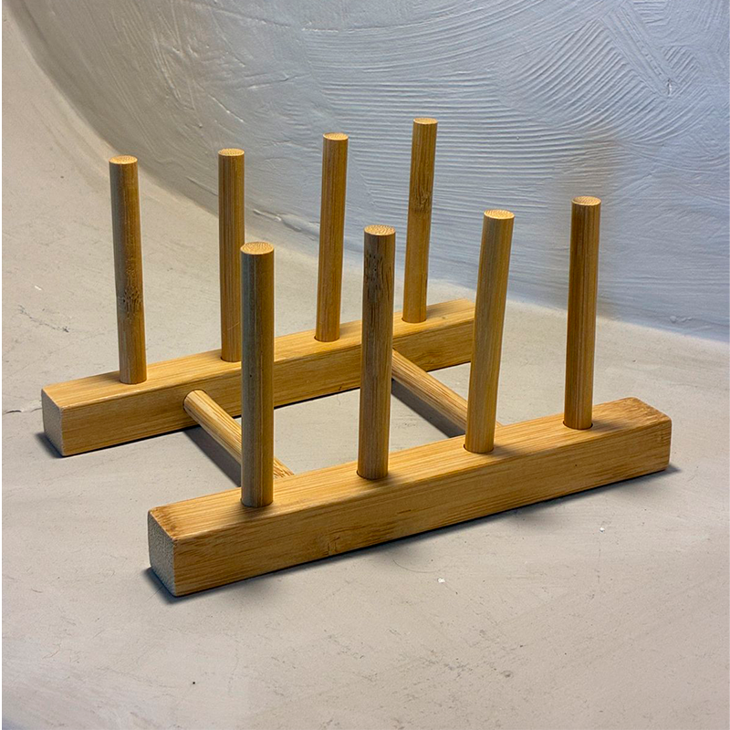 Soporte Para Platos Y Tapas De Madera Organizador De Cocina