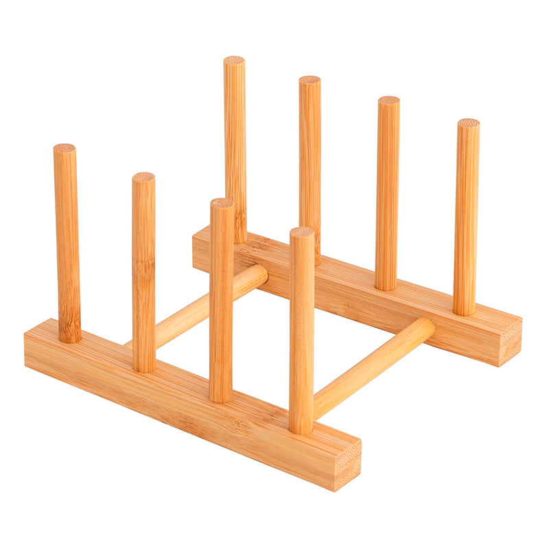 Soporte Para Platos Y Tapas De Madera Organizador De Cocina