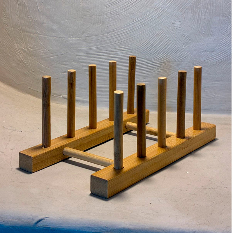 Soporte Para Platos Y Tapas De Madera Organizador De Cocina
