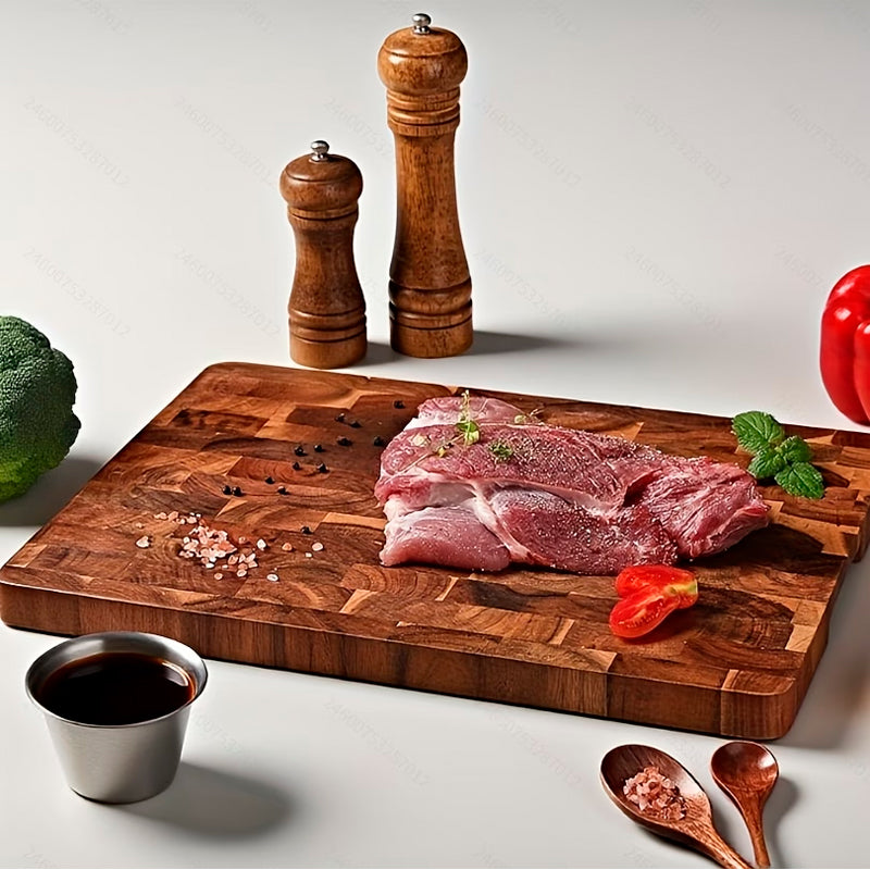 Tabla De Cortar De Madera Carne Y Verduras Picoteo