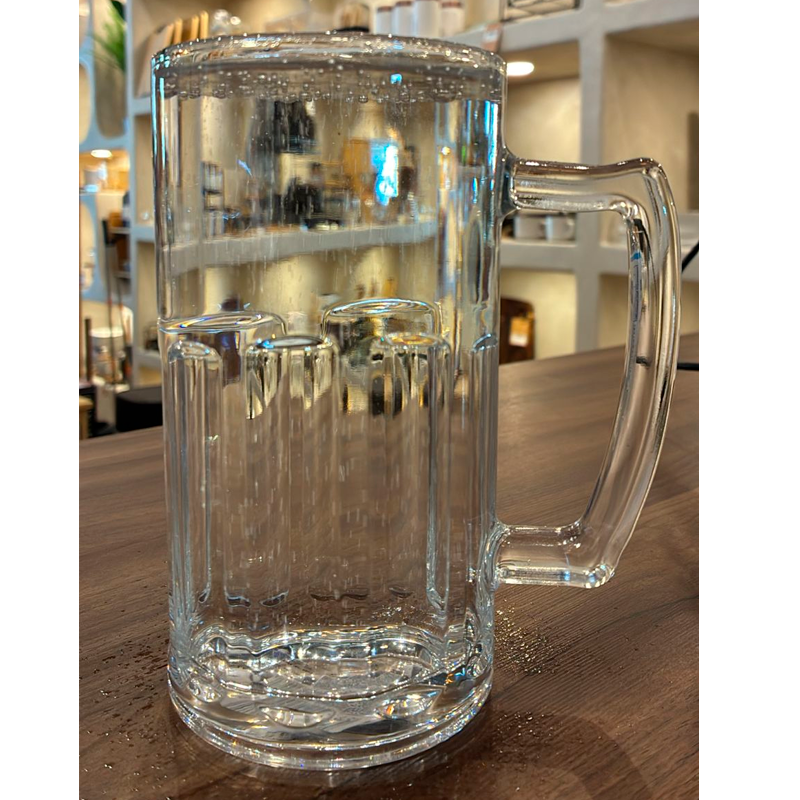 Pack 2 Vaso Cervecero Grande con Asa Jarra Cerveza 600ml