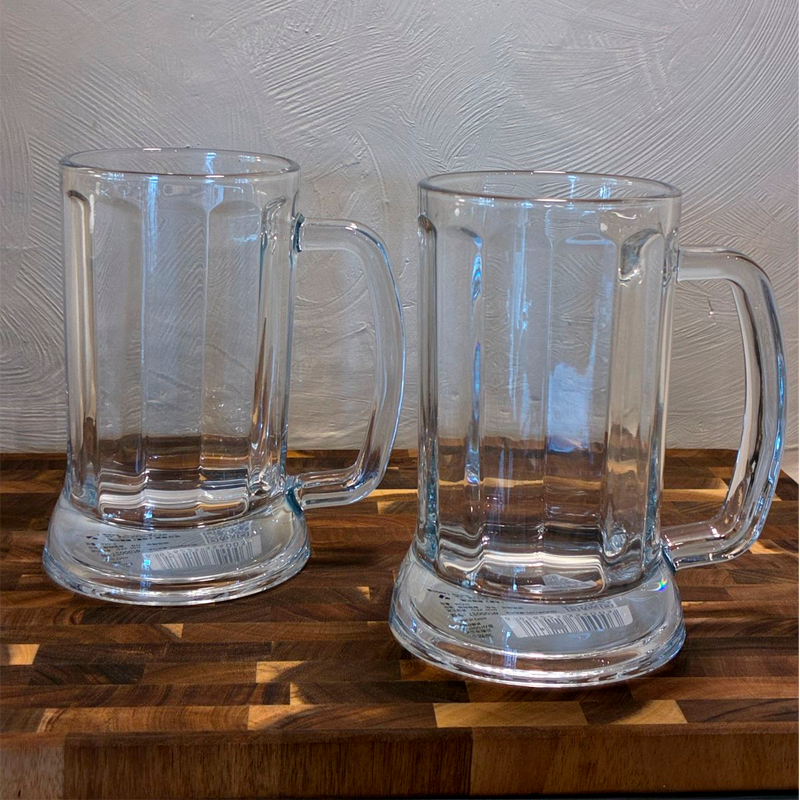 Pack 2 Vasos Cerveceros De Vidrio 500ml 2 De Jarra Cerveza