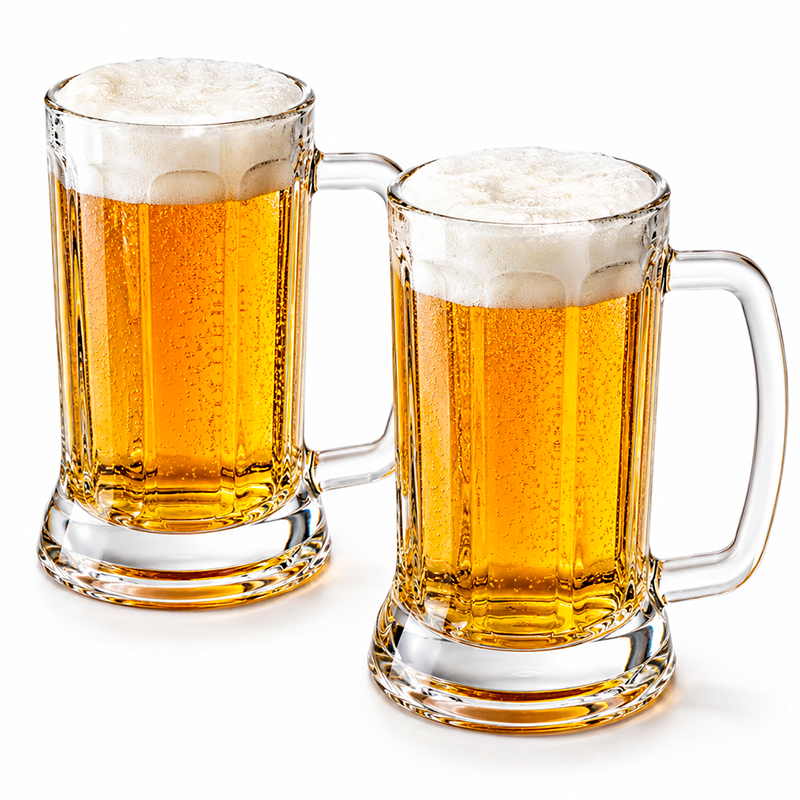 Pack 2 Vasos Cerveceros De Vidrio 500ml 2 De Jarra Cerveza