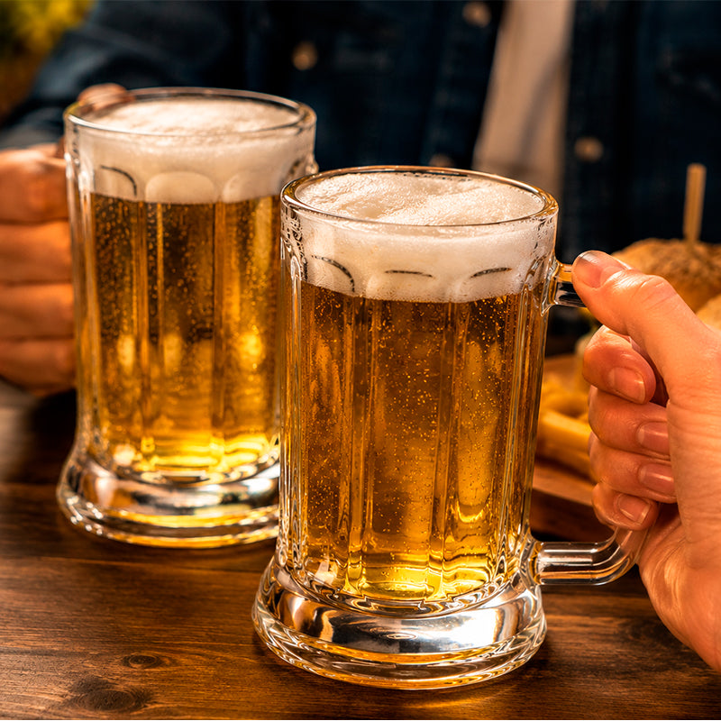 Pack 2 Vasos Cerveceros De Vidrio 500ml 2 De Jarra Cerveza