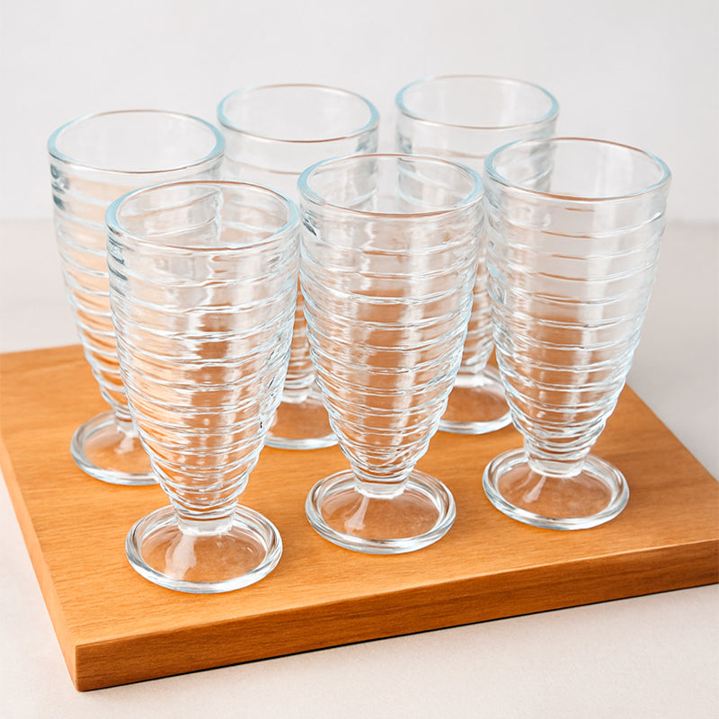 Juego 6 Copas para Malteada Batido Copa Helado Vintage 370ml