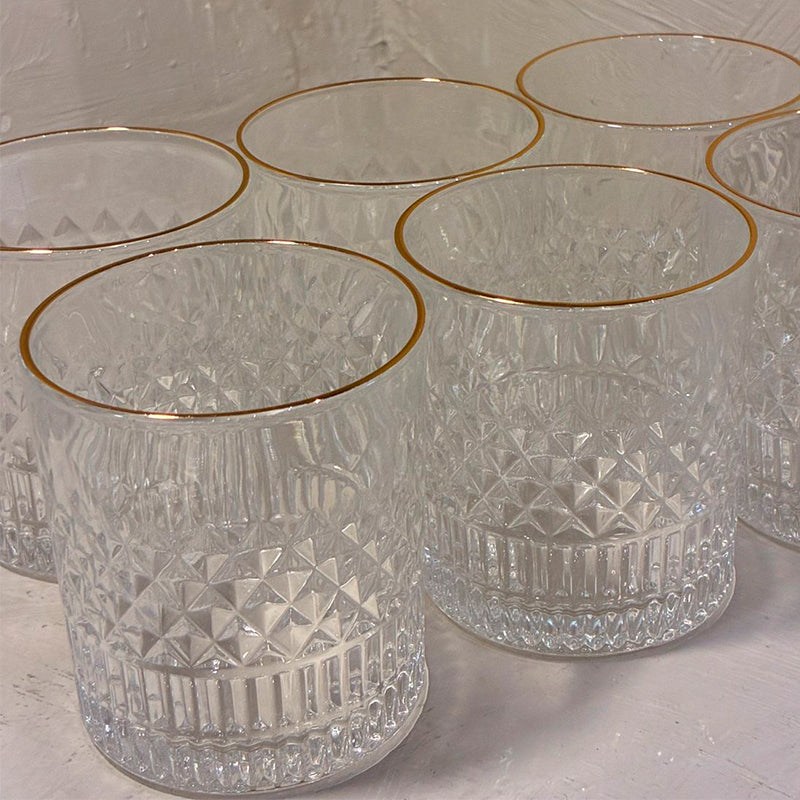 Pack 6 Vasos Elegante De 300ml Para Whisky, Escoces O Ron