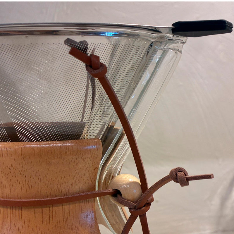 Cafetera de Vidrio Café por Goteo de 800ml con Filtro Reutilizable de Acero Inoxidable