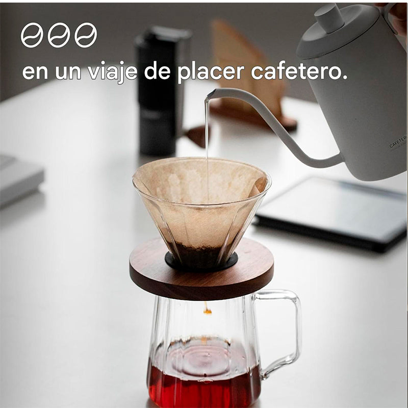 Cafetera De Vidrio Por Goteo + Jarra 600ml Filtro Reusable