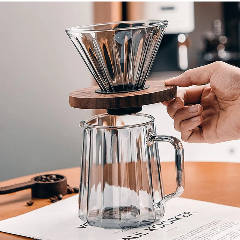 Cafetera De Vidrio Por Goteo + Jarra 600ml Filtro Reusable