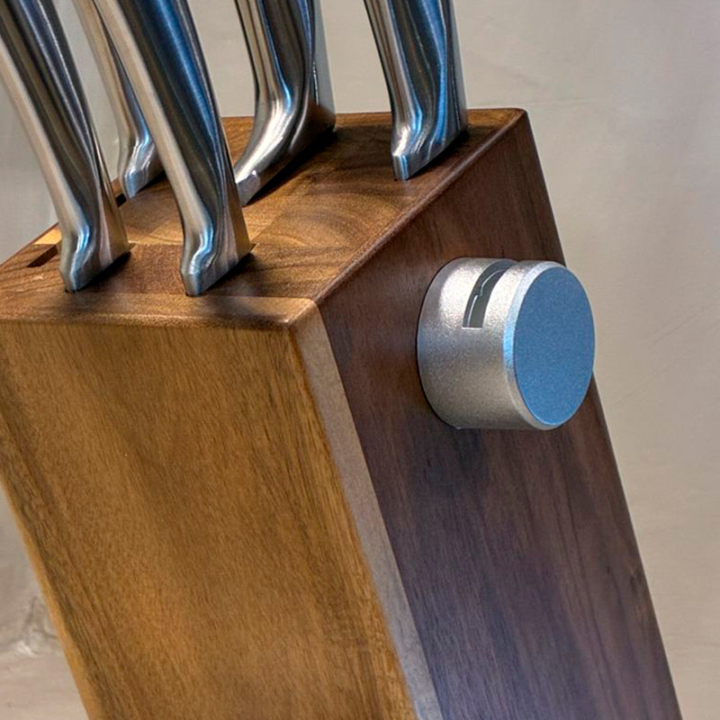 Set De Cuchillos Cocina Acero Inoxidable 5 Piezas + Base