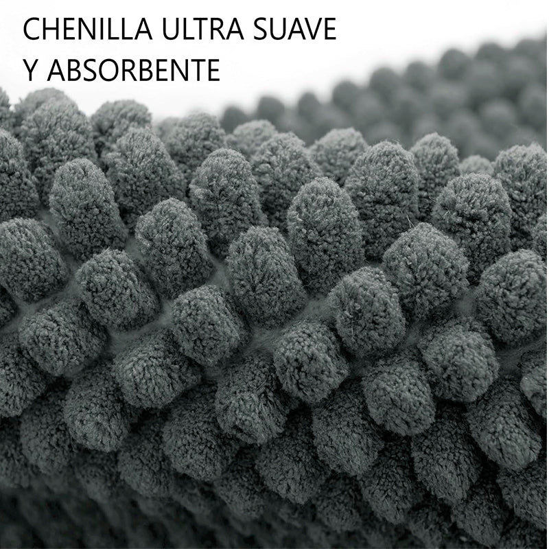 Tapete Alfombrilla De Baño Absorbente Piso Tina Ducha Dormitorio Unicolor