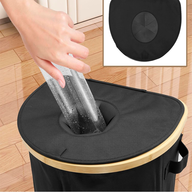 Cubo Basura Plegable Cesto de Reciclaje para Interiores con Bolsa Reutilizable