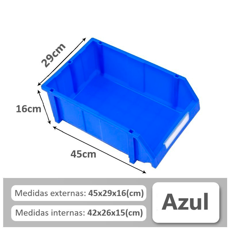 Gaveta Industrial Plastica Caja Organizadora Apilable 30lt