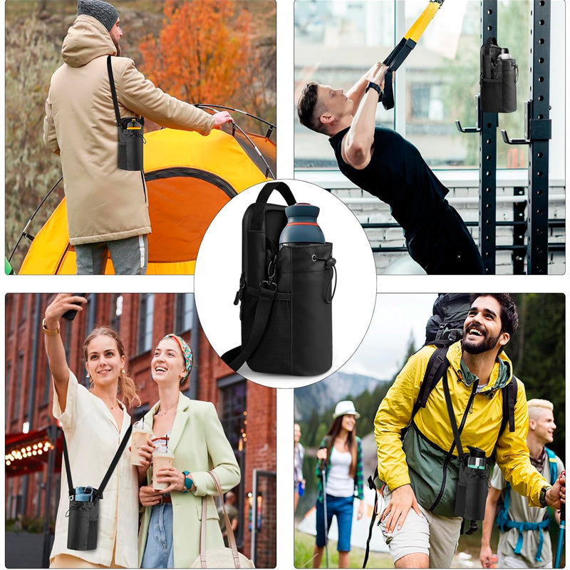 Bolsa Magnética Unisex para Gimnasio Correa Ajustable Soporte de Botella de Agua
