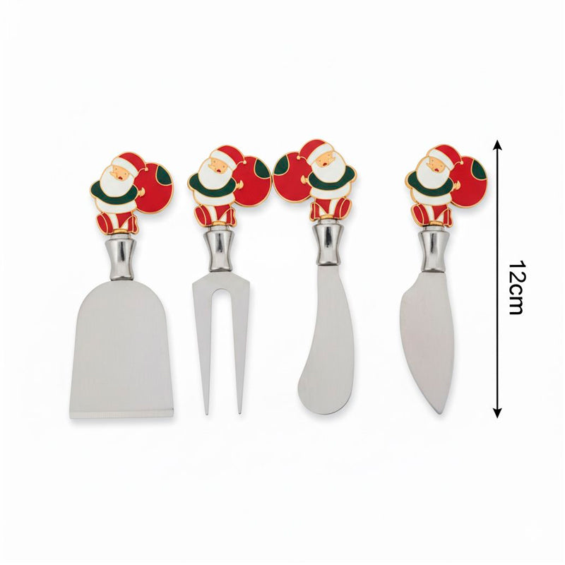 Set de Utensilios Navideños para Queso Cuchilleria para Queso Acero Inoxidable