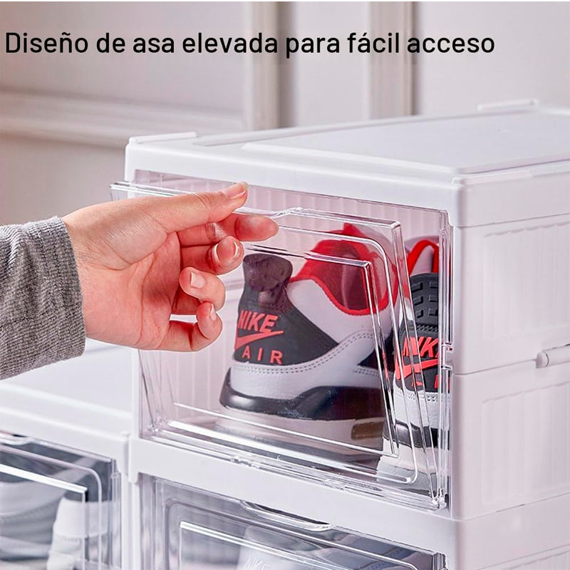 Organizador De Zapatos 6 Niveles Plegable Cajonera Plástica