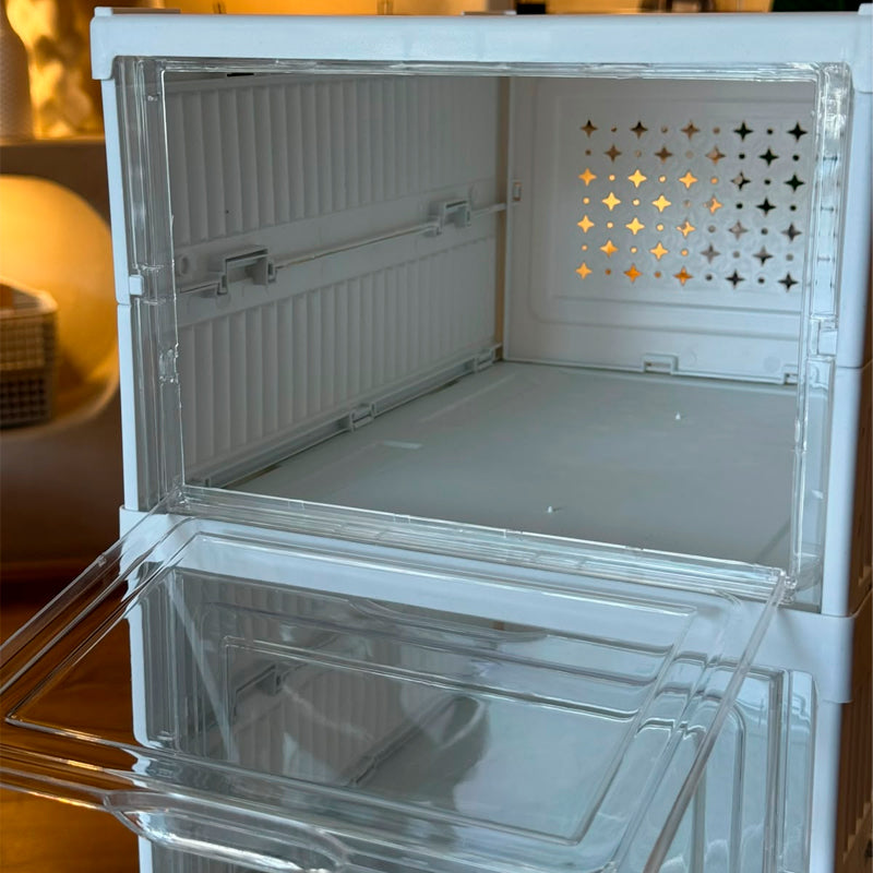 Organizador De Zapatos 6 Niveles Plegable Cajonera Plástica