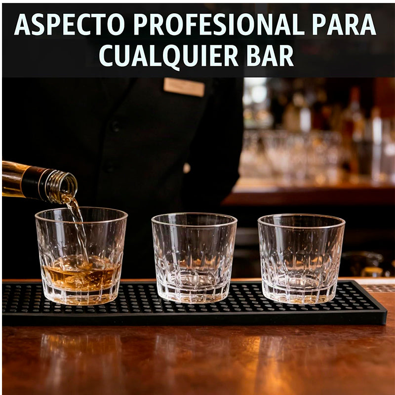 Tapete De Goma Antideslizante De Barra Antiderrame 60x10cm Unidad