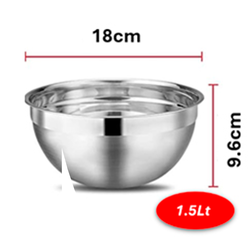 Tazones Bowls Cuencos Acero Inoxidable Reposteria Pocillo Fuente Wakeshome