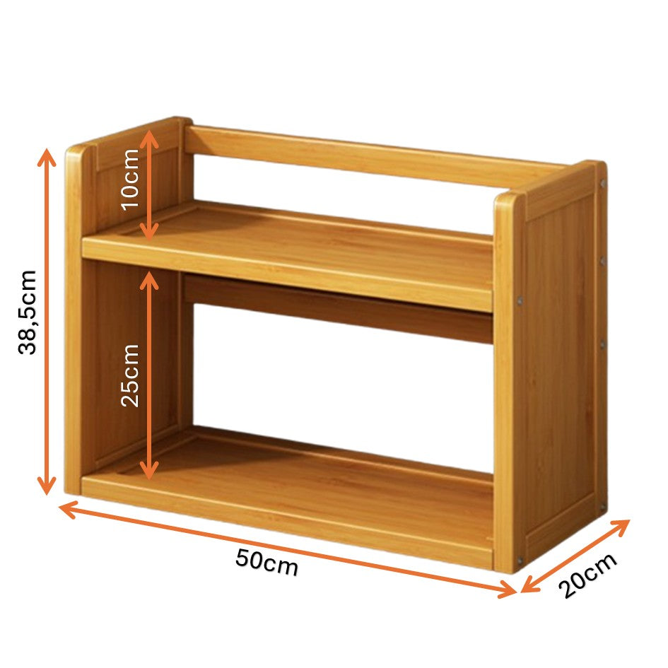 Estante De Madera 2 Niveles Organizador Cocina/ Baño Repisa